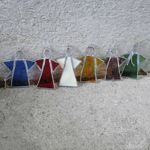 ängel 14 i återvunnet planglas (7,5 cm)- Fair Trade