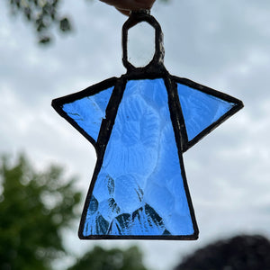 ängel 14 i återvunnet planglas (7,5 cm)- Fair Trade