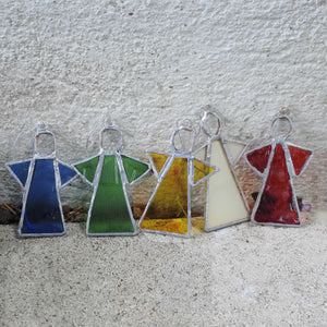ängel 5 i återvunnet planglas (7,5 cm) - Fair Trade