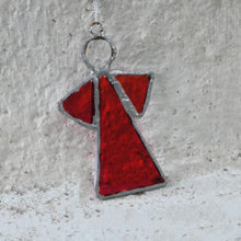 Lägg bild i galleriet, ängel 5 i återvunnet planglas (7,5 cm) - Fair Trade