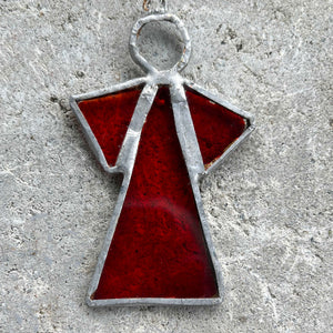 ängel 5 i återvunnet planglas (7,5 cm) - Fair Trade