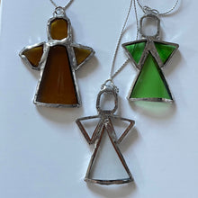 Lägg bild i galleriet, ängel 9 i återvunnet glas (6 cm) - Fair trade
