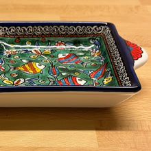 Lägg bild i galleriet, keramikfat - fiskar 2 grön - Fair Trade