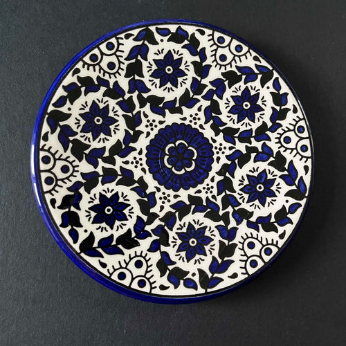 Keramikfat - blommor 3 (13 cm) - Fair Trade