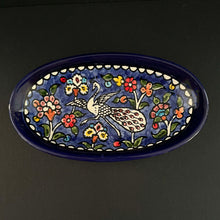 Lägg bild i galleriet, keramikfat - påfågel