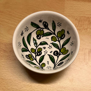 keramikskål - oliv 1 (9 cm) - Fair Trade