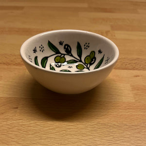keramikskål - oliv 1 (9 cm) - Fair Trade