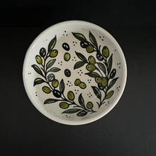 Lägg bild i galleriet, keramikskål - oliv 2 (12,5 cm) - Fair Trade