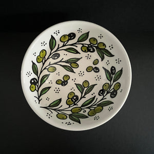 keramikskål - oliv 3 (15 cm) - Fair Trade