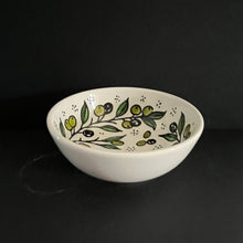 Lägg bild i galleriet, keramikskål - oliv 3 (15 cm) - Fair Trade