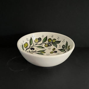 keramikskål - oliv 3 (15 cm) - Fair Trade