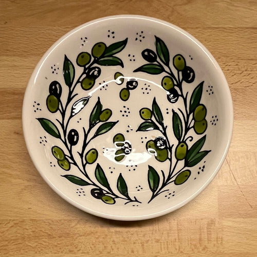 keramikskål - oliv 5 (16,5 cm) - Fair Trade