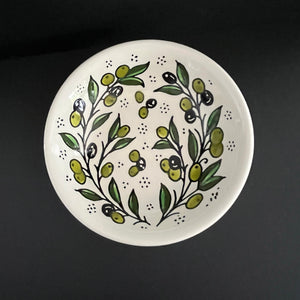 keramikskål - oliv 5 (16,5 cm) - Fair Trade