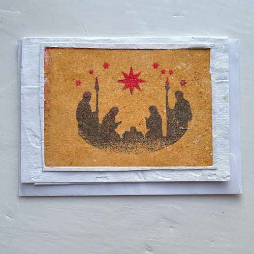 Handgjort sandkort 58 - julnatten