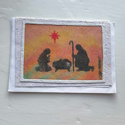 Handgjort sandkort 68 - julnatten