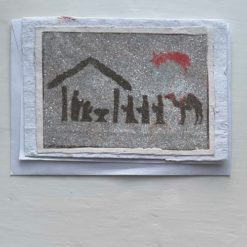 Handgjort sandkort 69 - julnatten