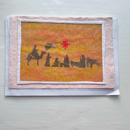 Handgjort sandkort 70 - julnatten