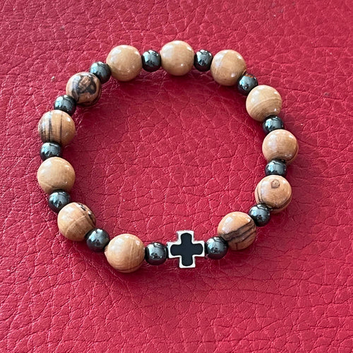 armband 26 - svart kors