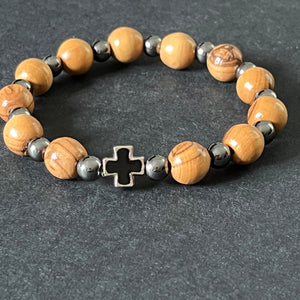 armband 26 - svart kors
