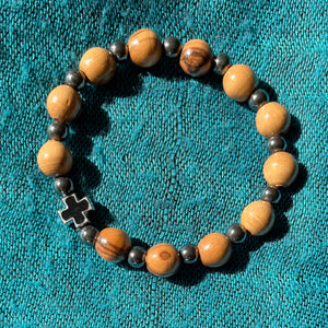 armband 26 - svart kors