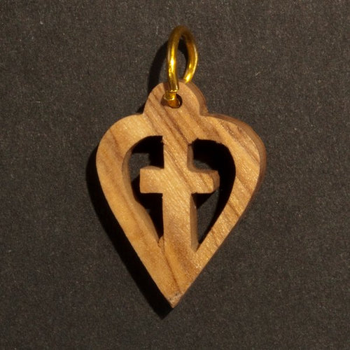 kors i hjärta Johannes 1 (2 cm)