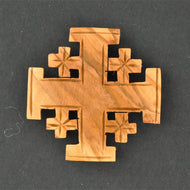 Jerusalemskors magnet (4,5 cm)