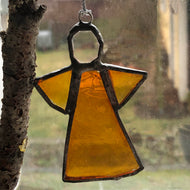 ängel 12 i återvunnet planglas (7 cm) - Fair Trade