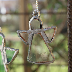 ängel 4 i återvunnet glas (5 cm) - Fair Trade