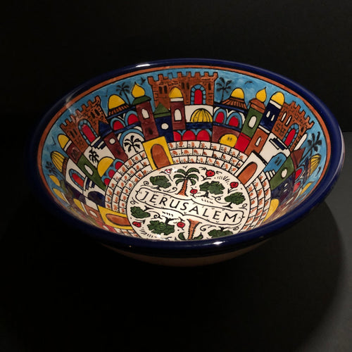 Keramikskål - Jerusalem 24 (24,5 cm) - Fair Trade
