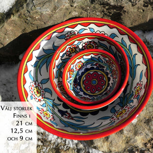keramikskål - ängen 12 (12,5 cm) - Fair Trade