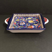 Lägg bild i galleriet, keramikfat - fiskar 2 blå - Fair Trade