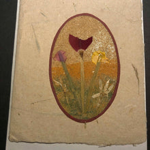 Lägg bild i galleriet, Handgjort sandkort 24 - blommor
