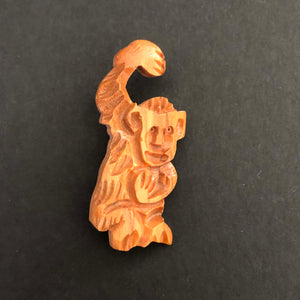 kläng-apan Abel (4,5 cm) brosch + hänge