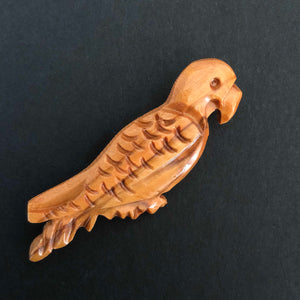 papegoja Goja (5,5 cm) brosch + hänge